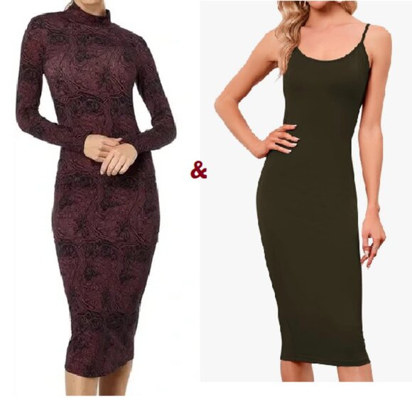 Ted Baker Elonar High Neck Printed Dress Purple Paisley 4UK 10US & SLIP (M) - Picture 2 of 15